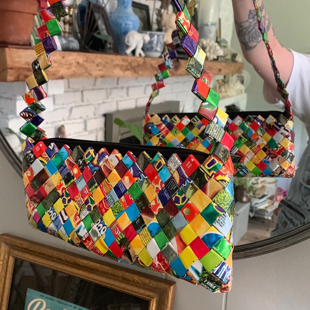 Vintage candy wrapper purse